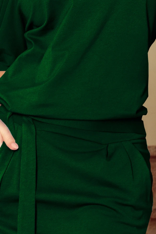 249-2 CASSIE - Kleid mit kurzen Ärmeln - grün