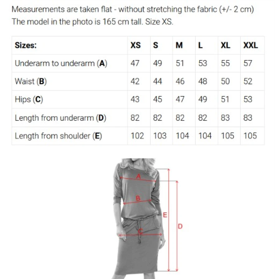 13-170 Sportliches Midikleid mit Taschen und Bindegürtel in der Taille - Flaschengrün
